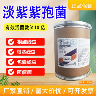 10亿淡紫紫孢菌根结线虫药材蔬菜瓜果果树大棚减少死苗烂根农用