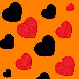 饰修补破洞心型贴布 子装 爱心刺绣布贴时尚 衣服补丁贴羽绒服牛仔裤