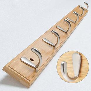 挂衣钩入门挂钩壁挂衣帽架卧室墙上门后挂衣架墙面实木钩墙壁打孔