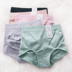 日本内裤 女高腰收腹棉中腰提臀产后塑形舒适无痕束腰内衣莫代尔夏
