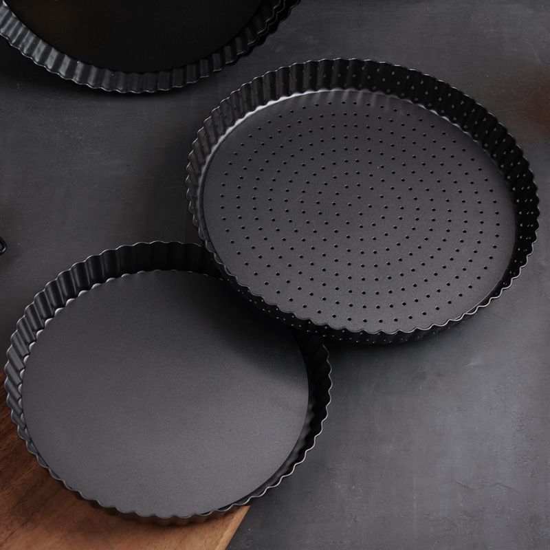 9寸加深圆形活底菊花派盘不沾蛋糕烤盘果塔披萨烤盘加高pizza烘焙