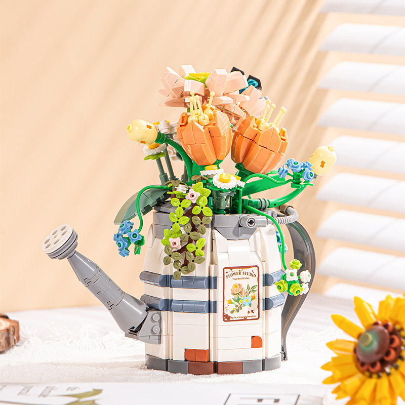 俐智LOZ积木仿真花洒水壶