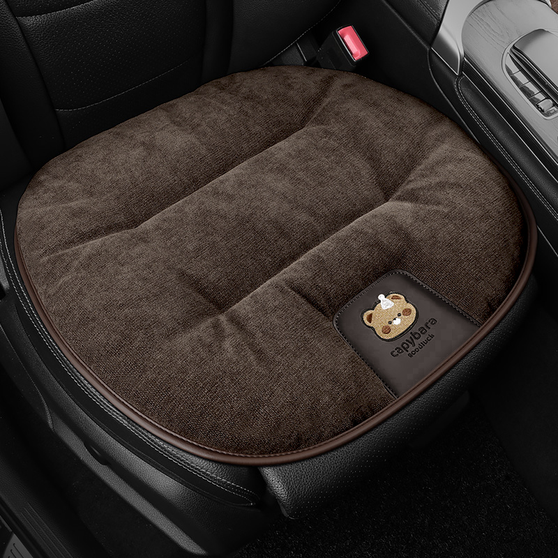 汽车坐垫冬季毛绒车内主驾驶座高级感女单个小车座椅套车垫座垫M