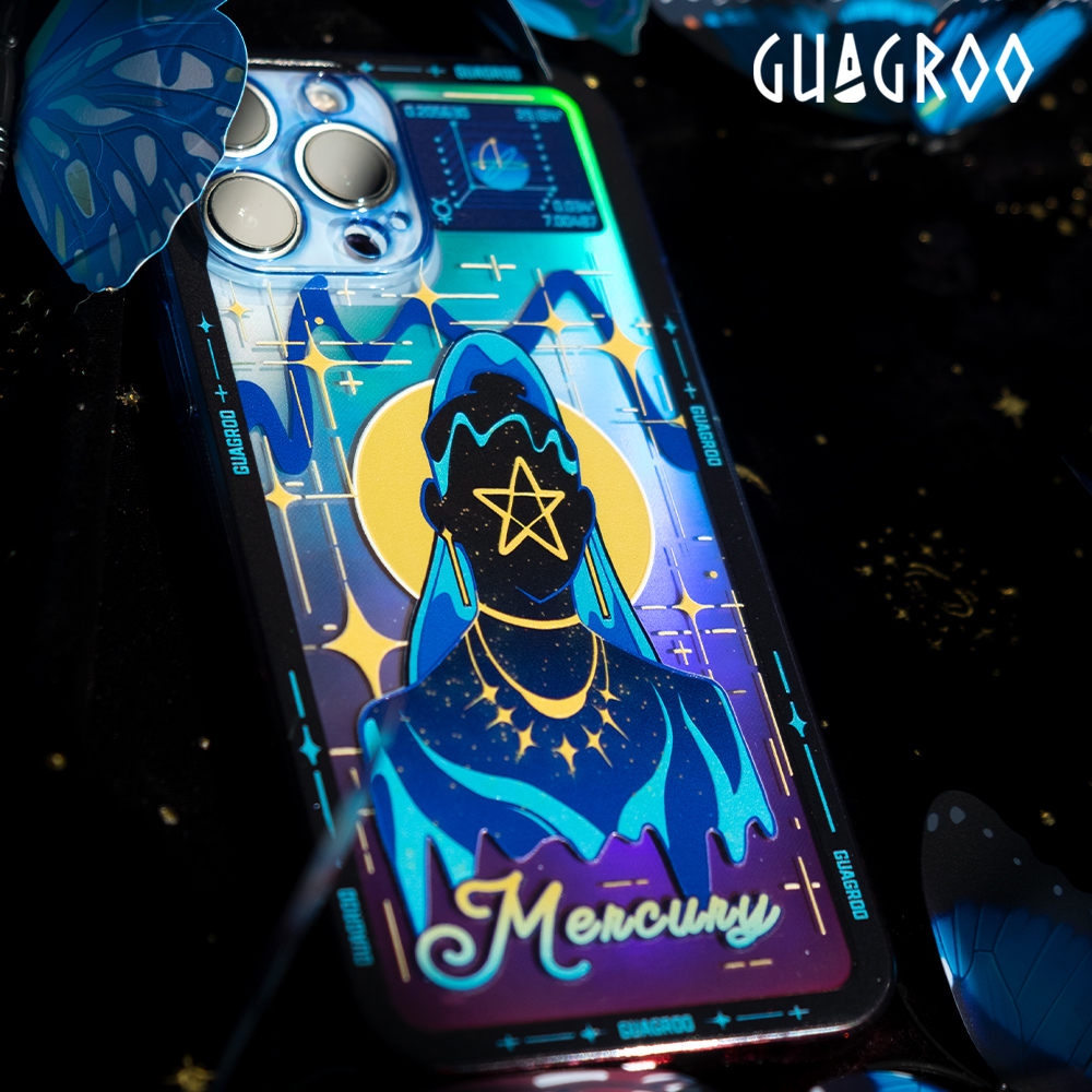 Guagroo水·星耀原创手机壳iphone13苹果12ProMax适用高级ins小众