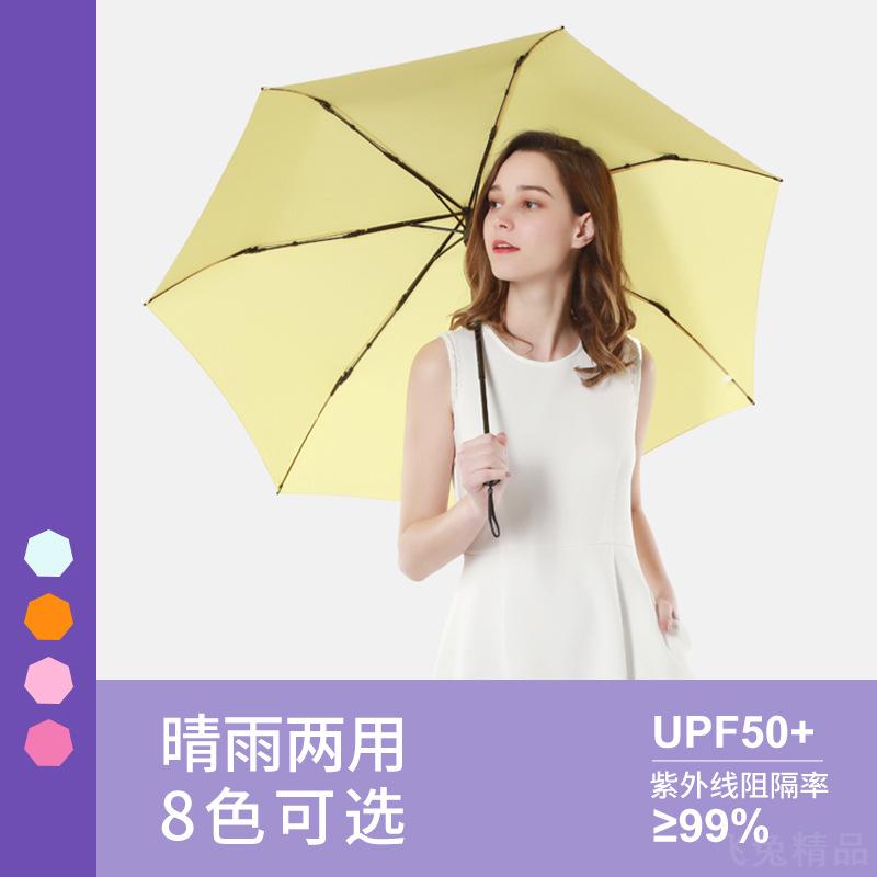 三折透明晴雨伞遮阳防晒防紫外线
