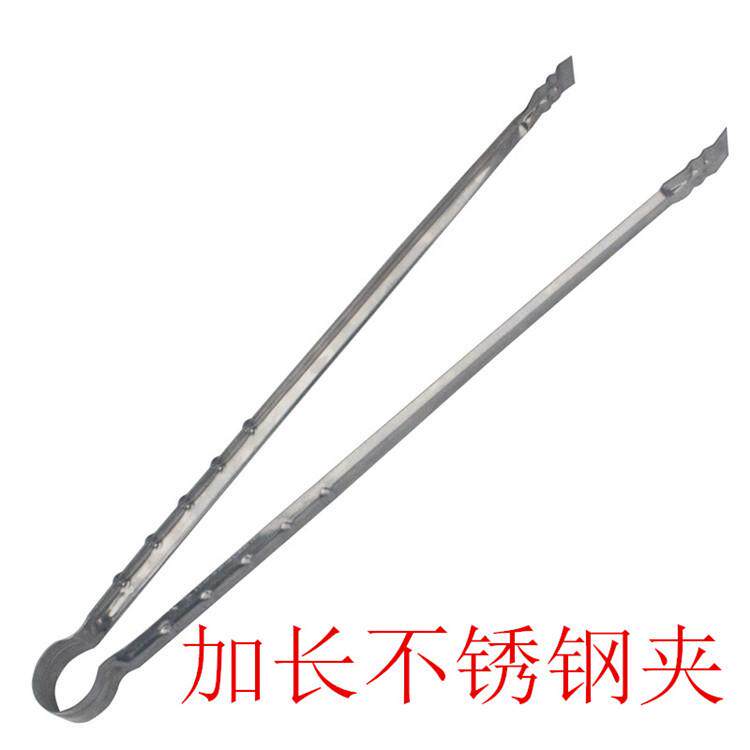 430带磁不锈钢加长食品夹烧烤夹套装烧烤工具烧烤套装