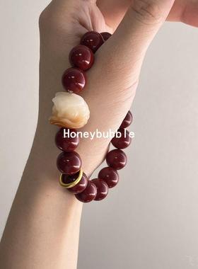 2023吉祥焦糖菩提俏色醒狮红色