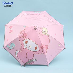 透明雨伞手动长柄高级感儿童男女大号8骨库洛米伞晴雨伞不锈钢