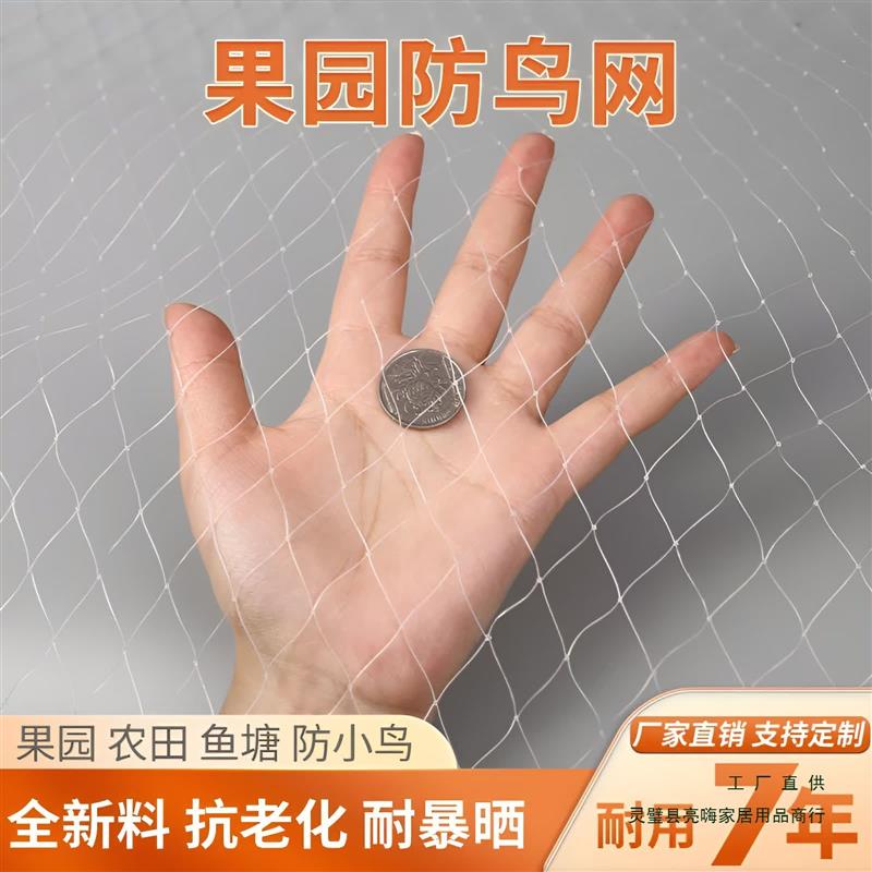防鸟网果园樱桃嘉宝枇杷梨树果树防鸟罩葡萄阳台菜园鱼塘养殖天网图片