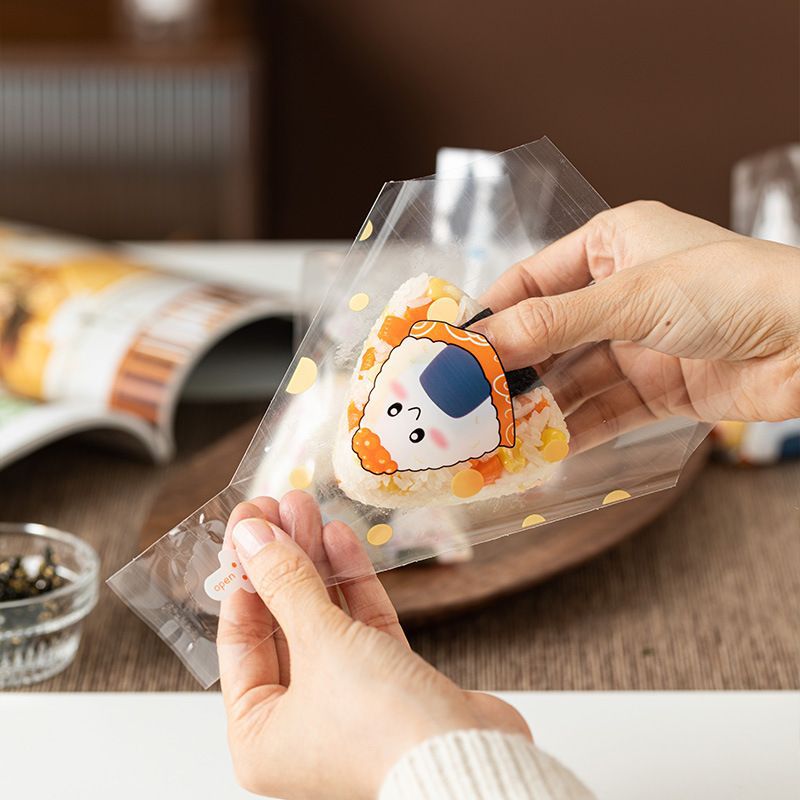 饭团包装袋卡通寿司模具便当包装纸打包小袋子专用微波可加热