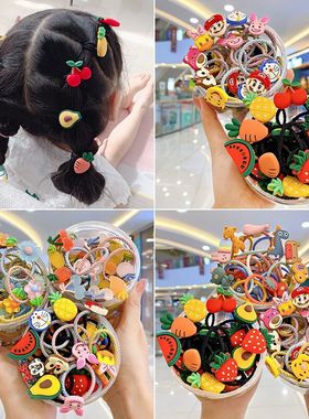 Children's cartoon rubber band girl's head rope scrunchie