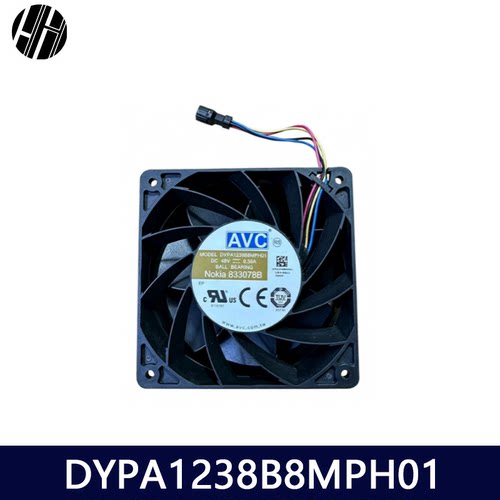 进口ip68防水风扇DYPA1238B8MPH01 12038高转速大风4线PWM风扇48V