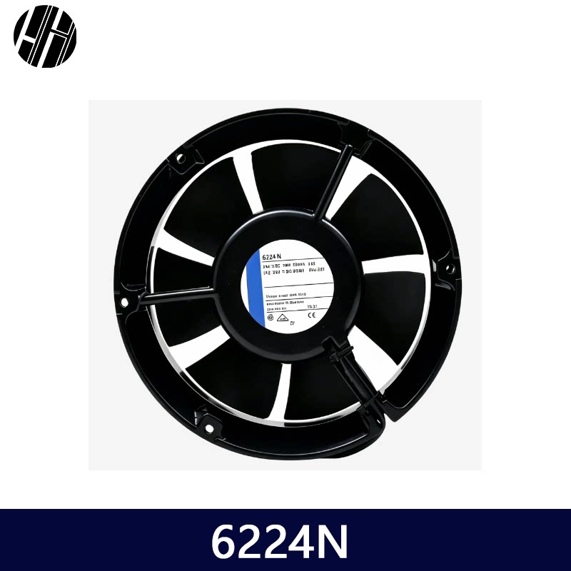 高端设备散热风扇 6224N 17CM DC24V 工业变频器与电力控制柜散热