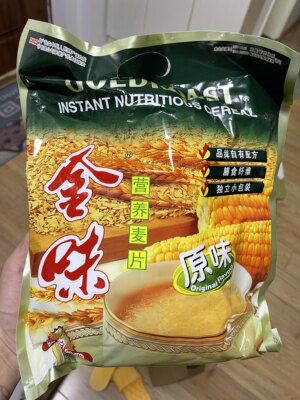 新日期金味营养原味麦片600g(20小包)燕麦饮品香甜早餐代餐含糖