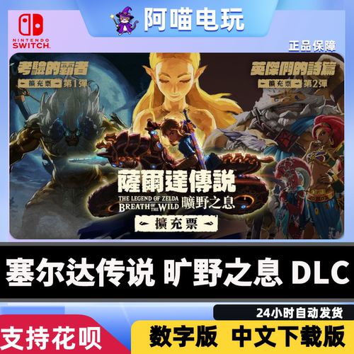 Switch 任天堂 塞尔达传说 旷野之息 DLC 荒野之息数字版 下载码