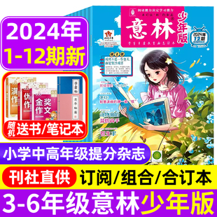 6月 12月15周年特刊 杂志2024年1 小国学读者文学文摘作文素材 合订本 校园版 6年级小学生版 12期1 2023年1 意林少年版 全年订阅