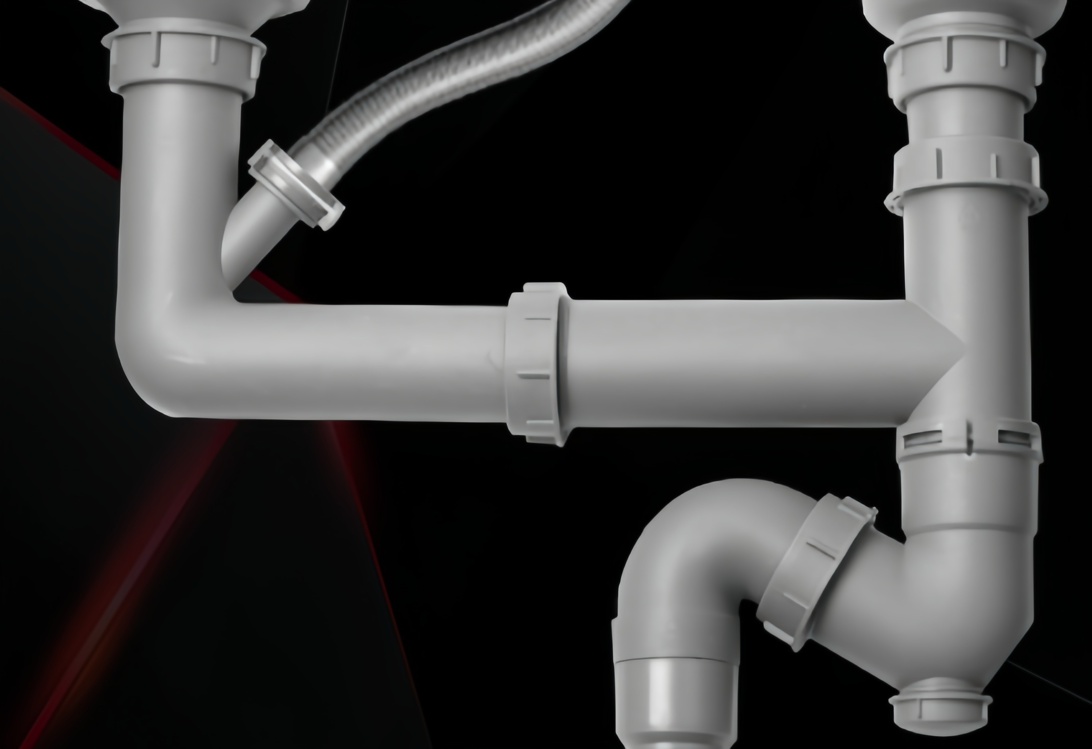 欧琳水槽各款式下水管水槽配件正品原厂台控水槽下水管4050下水管