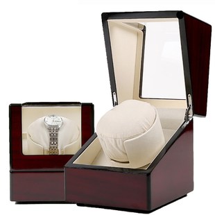 Automatic Single Paint Watch Winder Board Wood Winding Displ