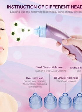 Vacuum Pore Cleaner Face nose Blackhead Acne Removal Suction
