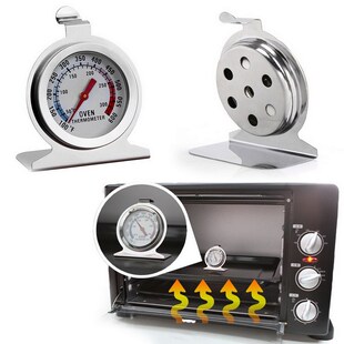 1Pcs Stand  Dial Oven Thermometer Stainless Steel Gauge Gage