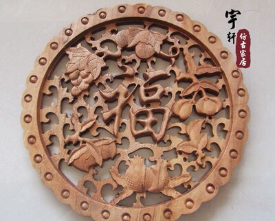 Dongyang wood carving camphor wood hangings wall decoration
