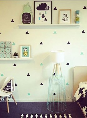 Baby Boy Room Little Triangles Wall Sticker For Kids Room D