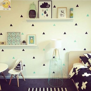 Baby Boy Room Little Triangles Wall Sticker For Kids Room D