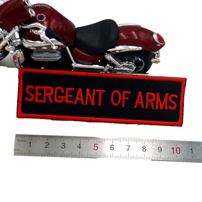 666 1%er iron on backing punk skull embroidered rider biker