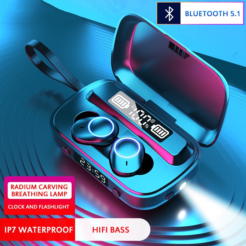 A13 TWS Breathing Light Wireless Earphones Bluetooth Earbud
