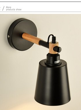 Oak Modern wooden LED Wall Lamp Lights  Bedroom Home Lightin