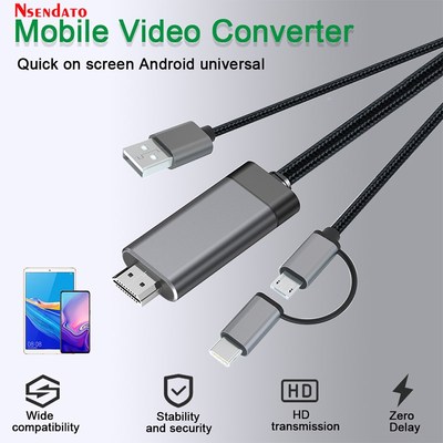 Mirascreen LD29 wired HD Micro USB Type C HD TV Stick For a