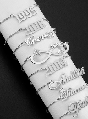 Lemegeton Personalized Customized Nameplate Necklace For Wom