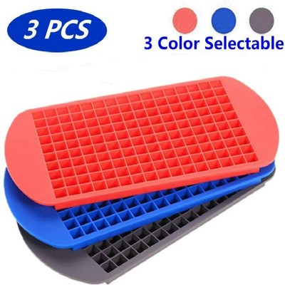 160 Grids Ice Cube Trays Mini Silicone Ice Cube Trays and Ca