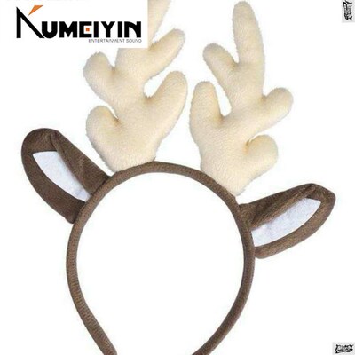 1PC Antler Hair Hoop Reindeer Cute Adjuable Elk Photo Supp