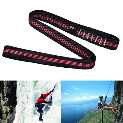 Rock Climbing Sling Rope Protector 60cm Nylon Bearing Strap