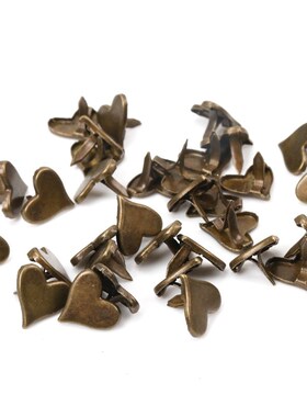 Bronze Heart Brads Scrapbooking Embellisht Fastener Brads Me