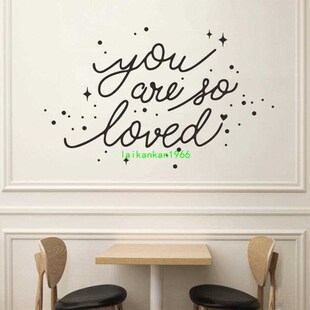 You are so loved PVC wall stickers home decoration bedroom l