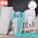 Bed Wood Baby Movable Solid European Multifunction