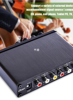 Mini Karaoke Sound Console Stereo Mixer Microphone Effector