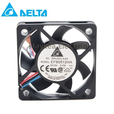 Delta EFB0512HA EFB0512HHA 5010 DC 12V 0.20A 0.15A 3-pin or