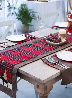 Christma Table Runner Merry Christmas Decoration For Home Ta