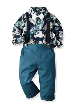 Fashion dress set boy grow autumn winter outfit baby grab