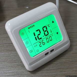 LCD Touch Screen Programmable Underfloor Room Temperature Th