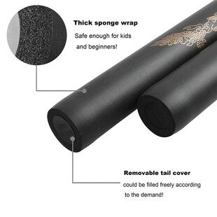 Martial Arts Nunchucks Foam Metal Nunchaku Bruce Lee Pattern