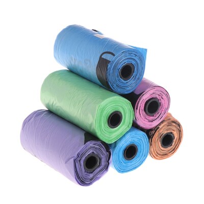 Pet Waste Bag Biodegradable Cats Dog Poop Clean Pick Up Outd