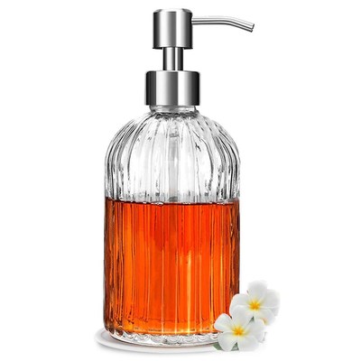 400ml Soap Dispenser Shampoo Liquid Hand Soap Bottle with St