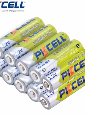 10Pcs PKCELL Ni-MH AA Batteries 2300mAh-2600mAh 1.2V NiMh AA