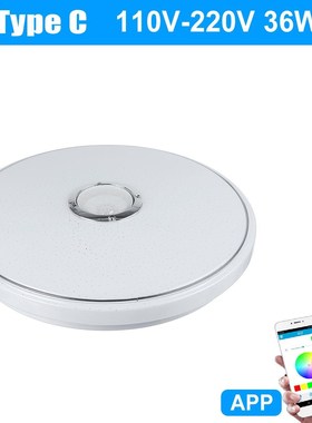 36W/60W 6500K RGB LED Ceiling Lights Modern Music Lamp Livin