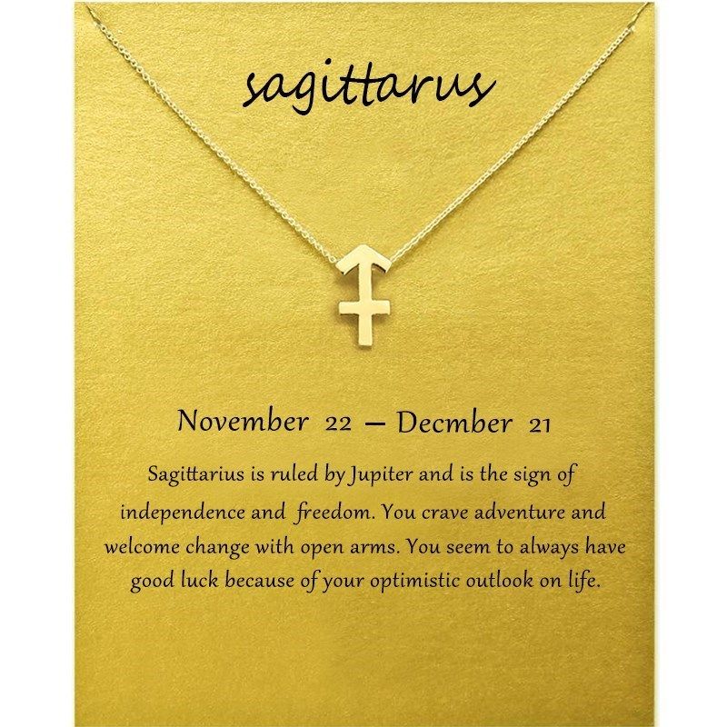 Twelve constellations Jewelry Sagittarius Pendant Necklace
