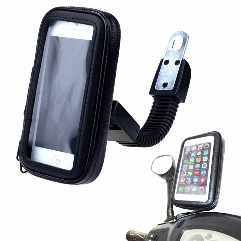 new waterproof universal motorcycle phone holder bike rear v